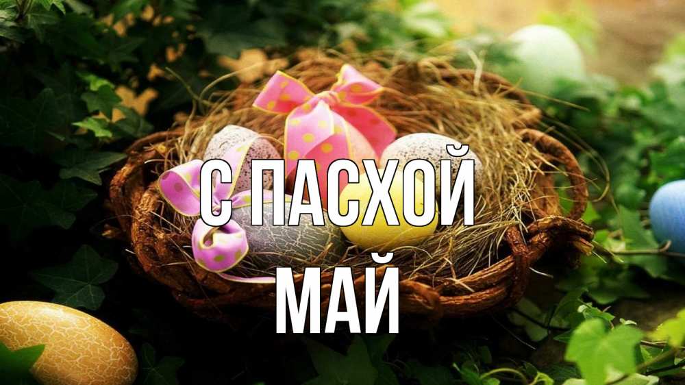 Открытка на каждый день с именем, Май С пасхой пасха Прикольная открытка с пожеланием онлайн скачать бесплатно 