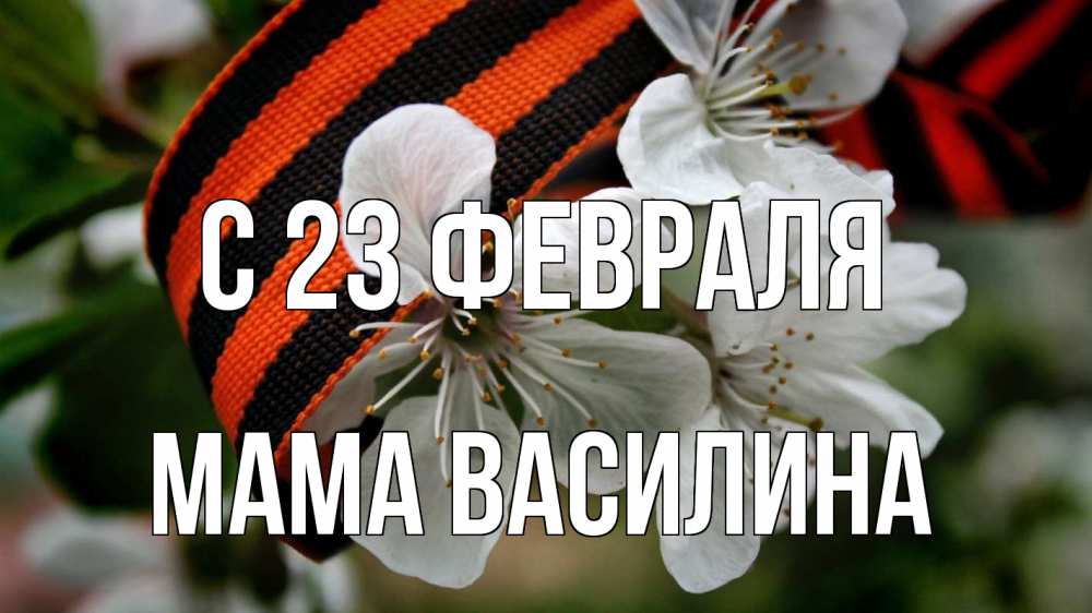 Открытка на каждый день с именем, Мама-Василина С 23 февраля 23 февраля Прикольная открытка с пожеланием онлайн скачать бесплатно 