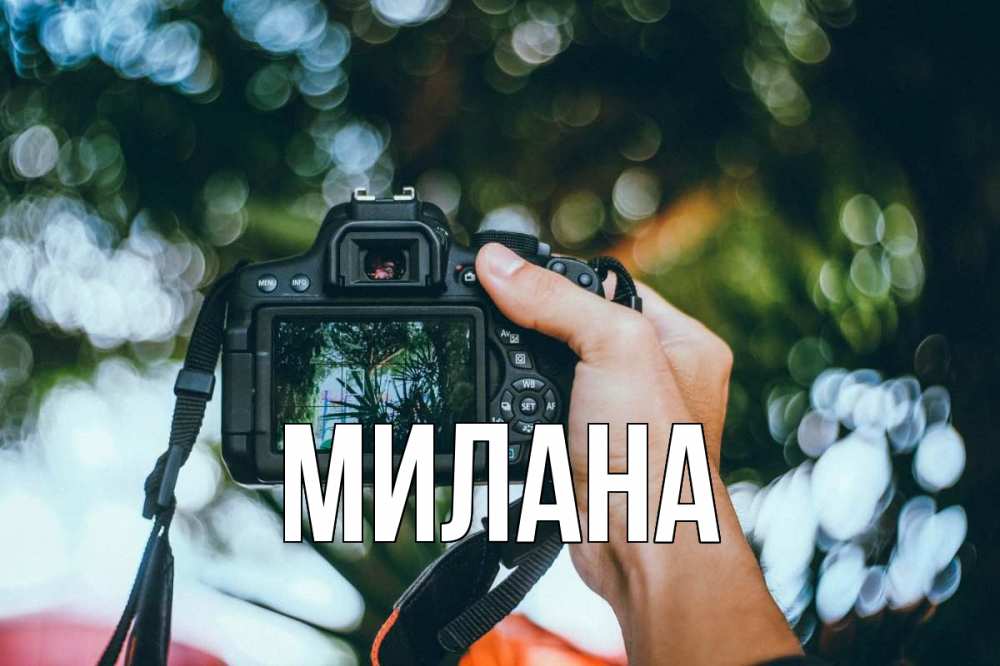 Открытка на каждый день с именем, Милана Главная с днем фотографа Прикольная открытка с пожеланием онлайн скачать бесплатно 
