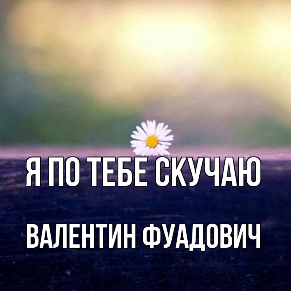 Картинка Я по тебе скучаю, Валентин Фуадович