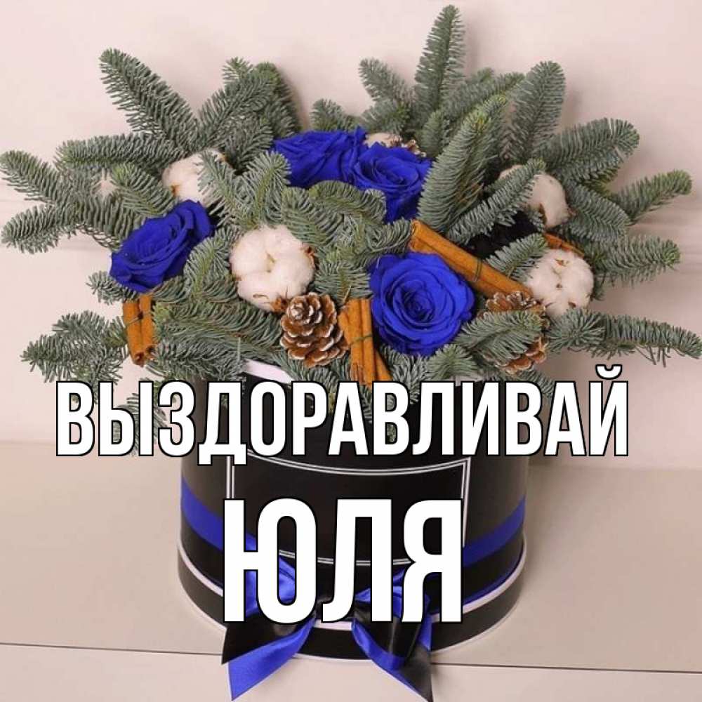 Открытка на каждый день с именем, Юля Выздоравливай короче кто то загрузил эти шишки Прикольная открытка с пожеланием онлайн скачать бесплатно 