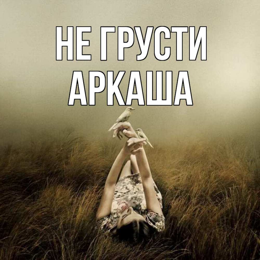 Открытка на каждый день с именем, Аркаша Не грусти поле и туман Прикольная открытка с пожеланием онлайн скачать бесплатно 