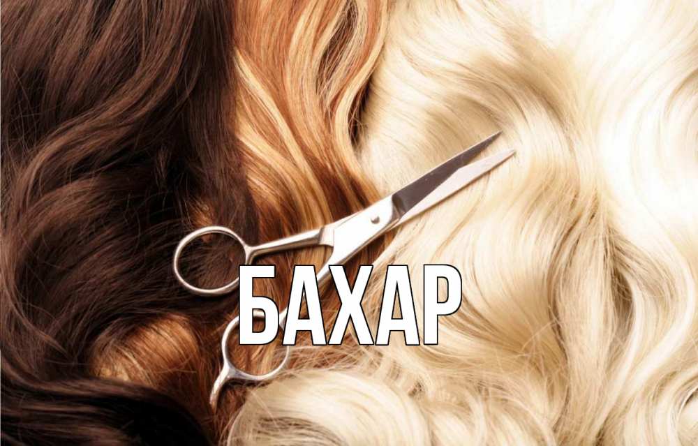 Открытка на каждый день с именем, Бахар Главная с днем парикмахера ножницы волосы Прикольная открытка с пожеланием онлайн скачать бесплатно 