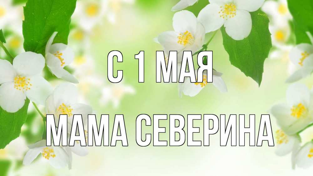 Открытка на каждый день с именем, Мама-Северина С 1 мая С 1 мая Прикольная открытка с пожеланием онлайн скачать бесплатно 