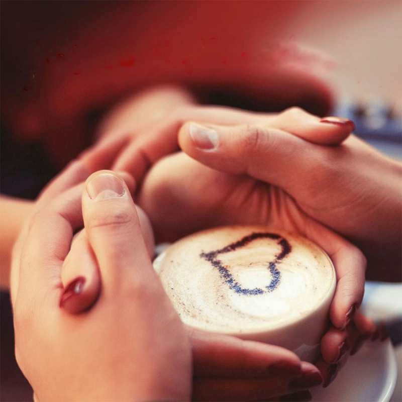 Открытка Доброе утро кофе с сердечком  мы навсегда вместе  Доброе утро 