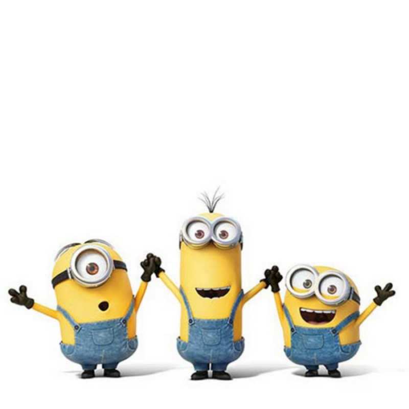 Открытка миньоны взялись за руки  с днюхой  С юбилеем 