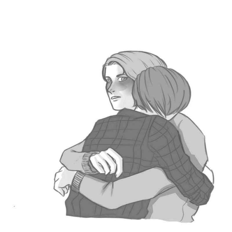 Открытка обнимаются  карандашом рисунок  Хочу обнять тебя 