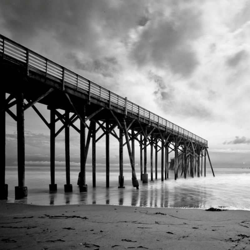 Открытка мост  старый  Я по тебе скучаю 