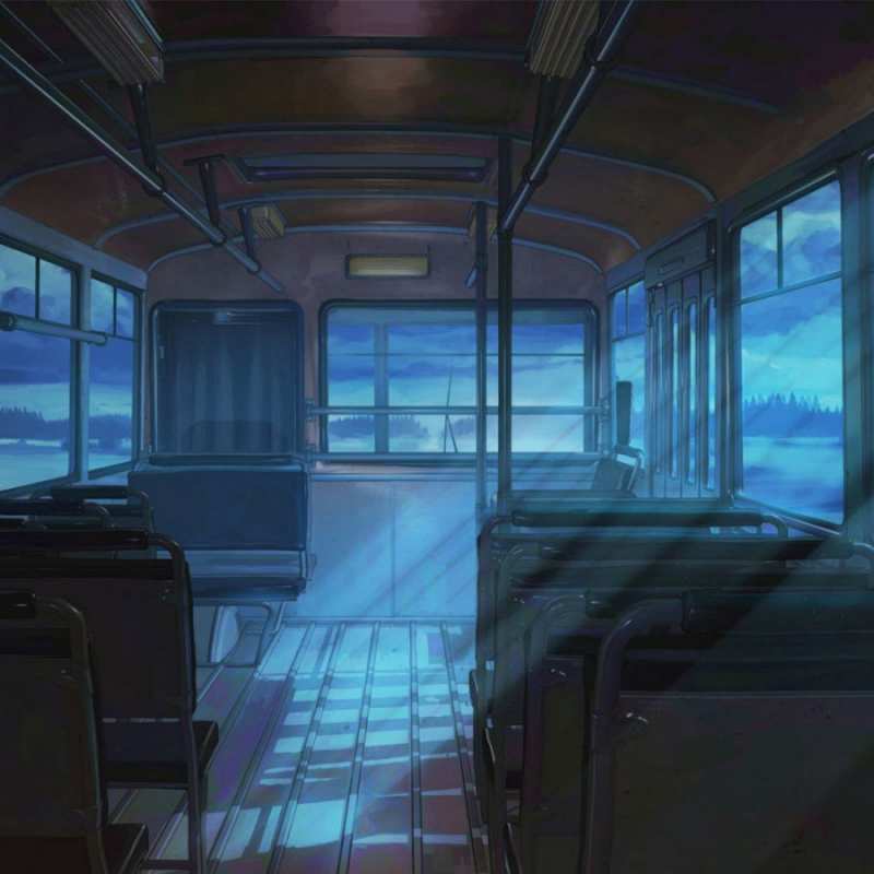 Открытка автобус пустой  тоска  Я по тебе скучаю 