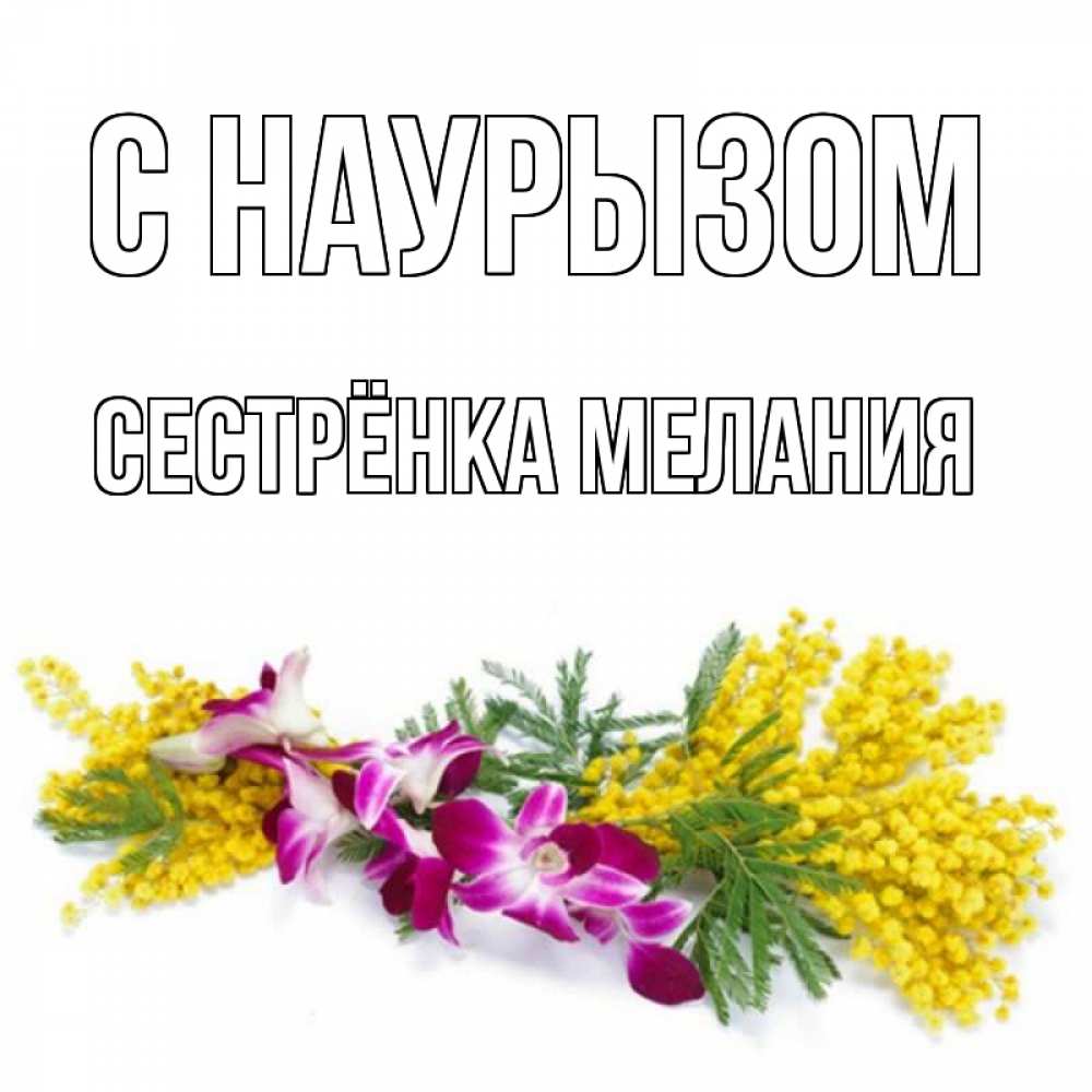 Открытка на каждый день с именем, Сестрёнка-Мелания С наурызом открытка на международный женский день с цветами  1 Прикольная открытка с пожеланием онлайн скачать бесплатно 