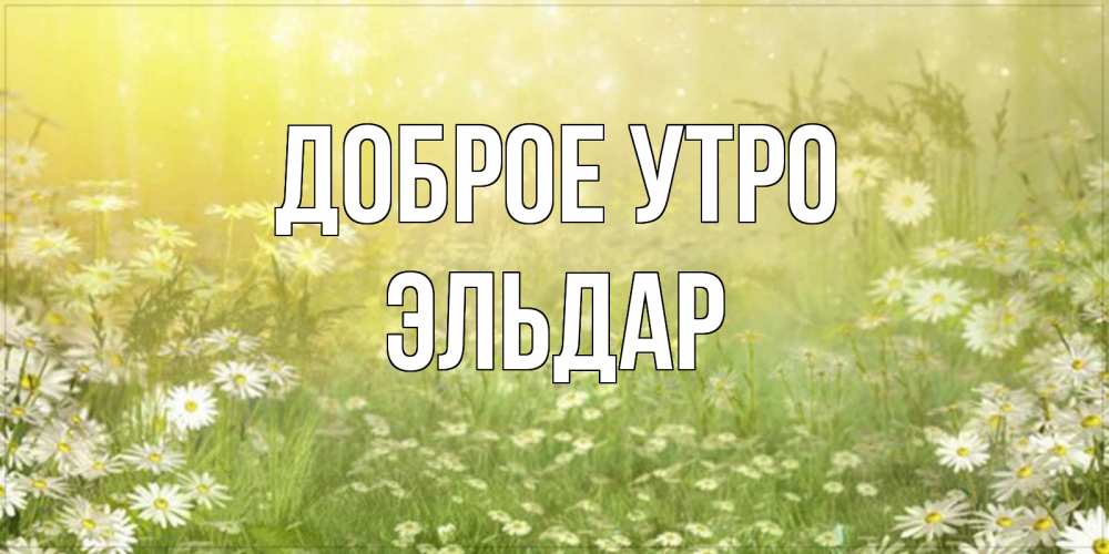 Открытка на каждый день с именем, Эльдар Доброе утро доброе утро Прикольная открытка с пожеланием онлайн скачать бесплатно 