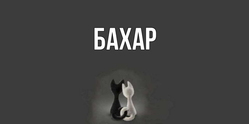 Открытка на каждый день с именем, Бахар Главная коты Прикольная открытка с пожеланием онлайн скачать бесплатно 