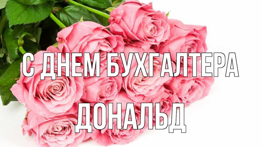 Открытка на каждый день с именем, Дональд С днем бухгалтера с днем бухгалтера 2 Прикольная открытка с пожеланием онлайн скачать бесплатно 