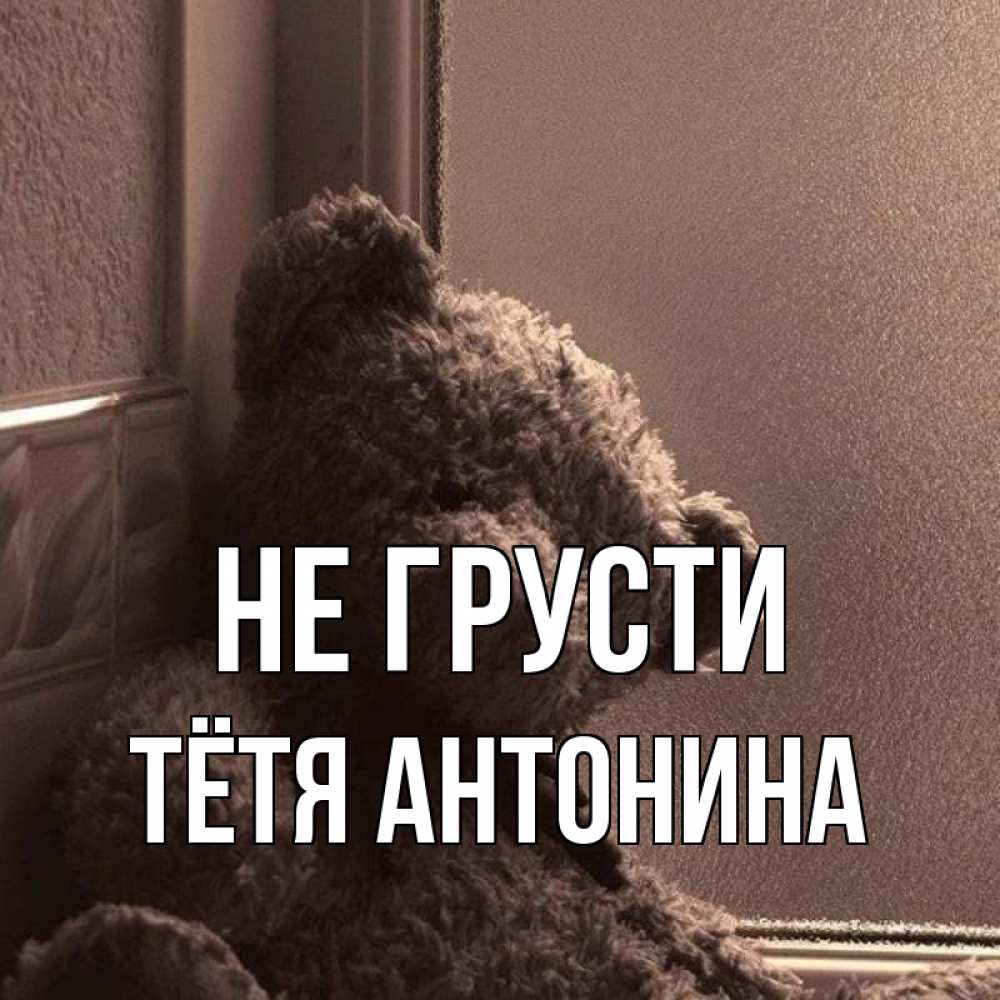 Открытка на каждый день с именем, Тётя-Антонина Не грусти стекол рефленое Прикольная открытка с пожеланием онлайн скачать бесплатно 