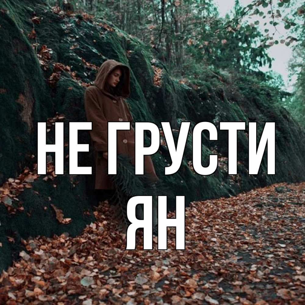 Открытка на каждый день с именем, Ян Не грусти осенний лес Прикольная открытка с пожеланием онлайн скачать бесплатно 