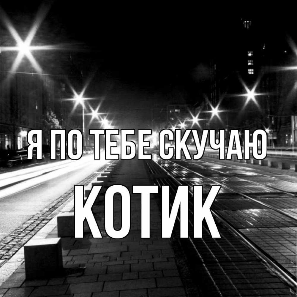 Открытка на каждый день с именем, Котик Я по тебе скучаю проспект Прикольная открытка с пожеланием онлайн скачать бесплатно 