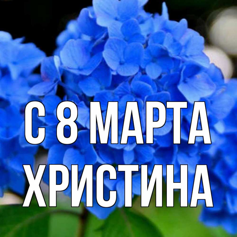 Картинка С 8 марта, Христина