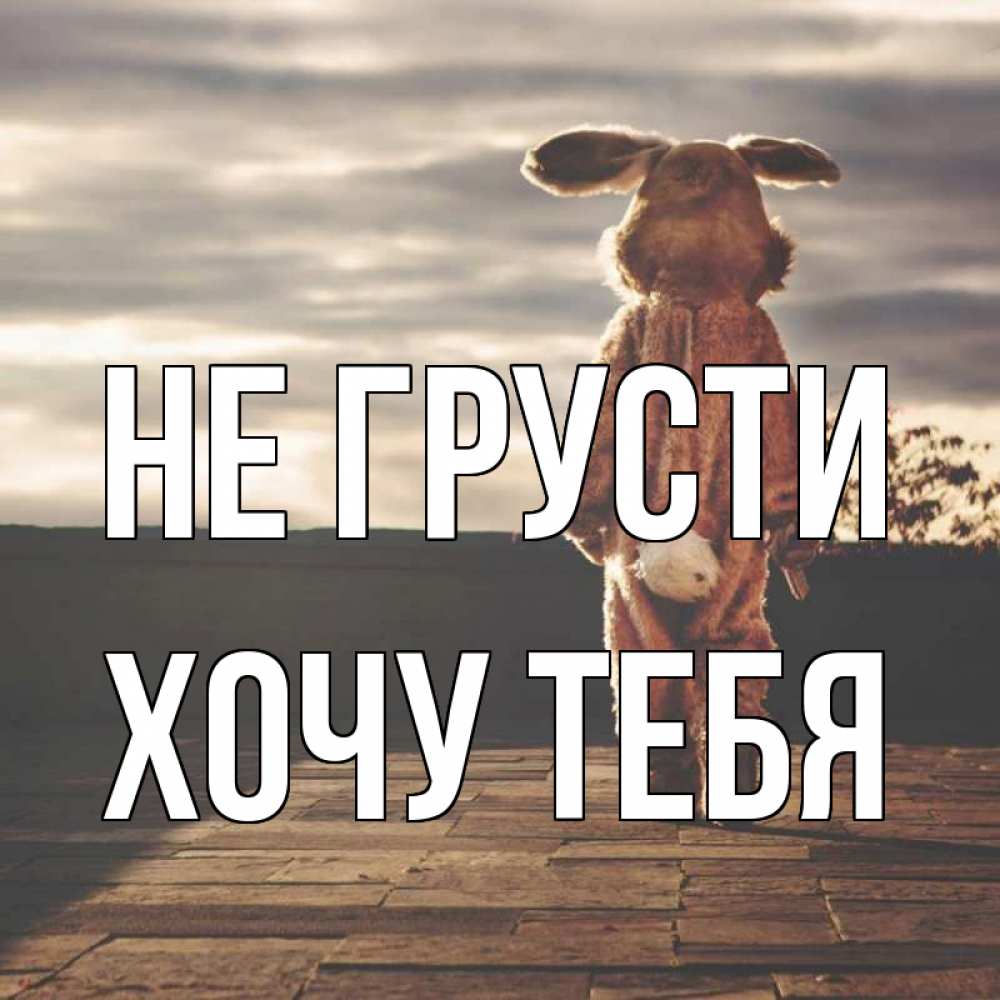 Картинка Не грусти, Хочу тебя