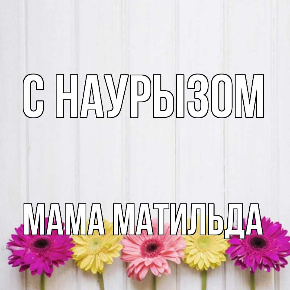 Открытка на каждый день с именем, Мама-Матильда С наурызом женщинам 1 Прикольная открытка с пожеланием онлайн скачать бесплатно 