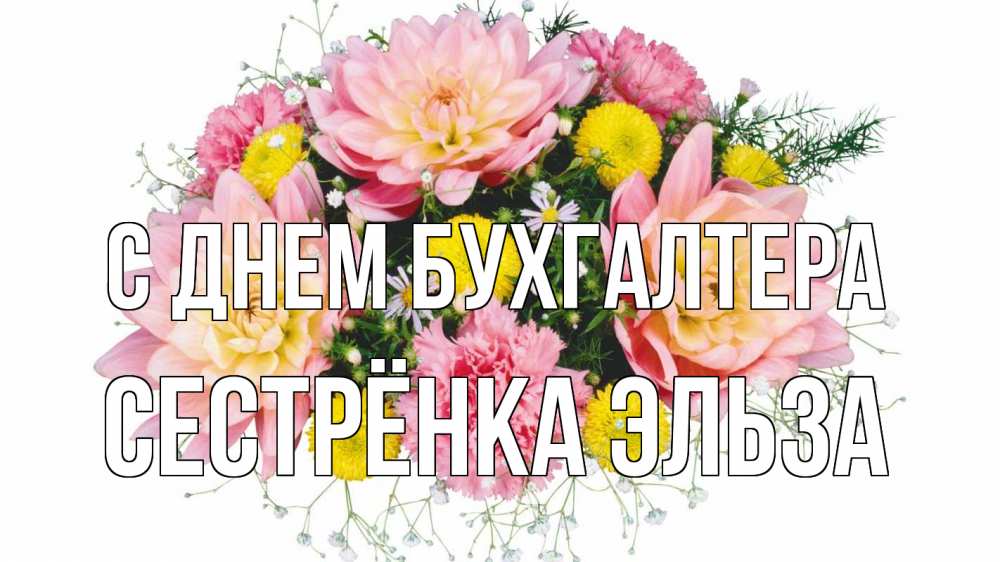 Открытка на каждый день с именем, Сестрёнка-Эльза С днем бухгалтера с днем бухгалтера Прикольная открытка с пожеланием онлайн скачать бесплатно 