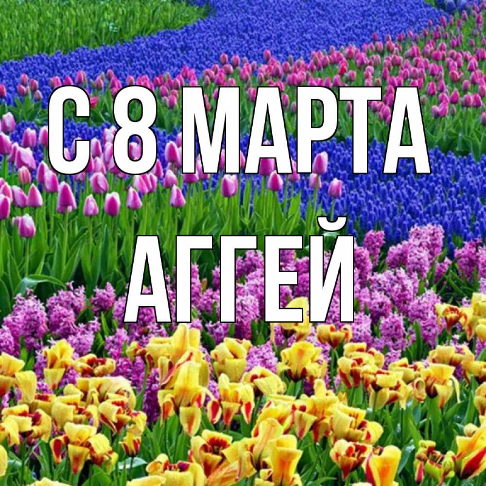 Открытка на каждый день с именем, Аггей С 8 марта цветы Прикольная открытка с пожеланием онлайн скачать бесплатно 