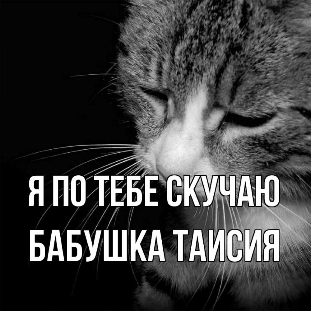 Открытка на каждый день с именем, Бабушка-Таисия Я по тебе скучаю мне скучно Прикольная открытка с пожеланием онлайн скачать бесплатно 