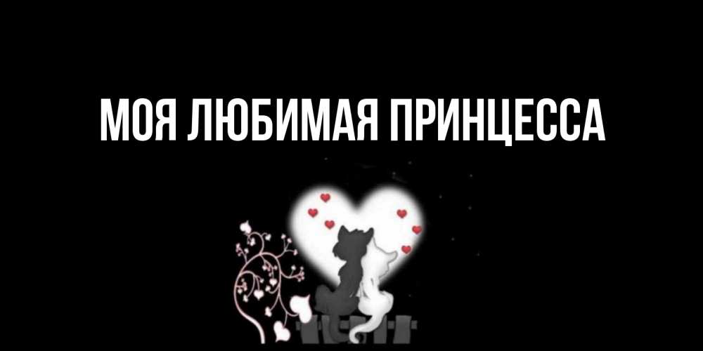 Открытка на каждый день с именем, Моя-Любимая-Принцесса Главная коты Прикольная открытка с пожеланием онлайн скачать бесплатно 