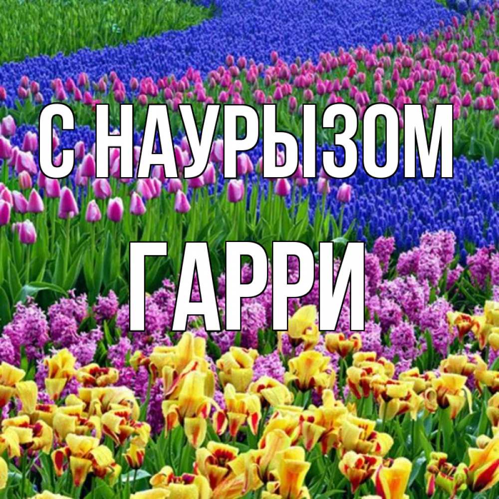 Открытка на каждый день с именем, Гарри С наурызом цветы Прикольная открытка с пожеланием онлайн скачать бесплатно 