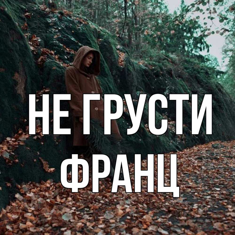 Открытка на каждый день с именем, Франц Не грусти осенний лес Прикольная открытка с пожеланием онлайн скачать бесплатно 