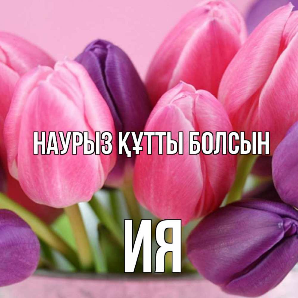 Открытка на каждый день с именем, Ия Наурыз құтты болсын маме 1 Прикольная открытка с пожеланием онлайн скачать бесплатно 