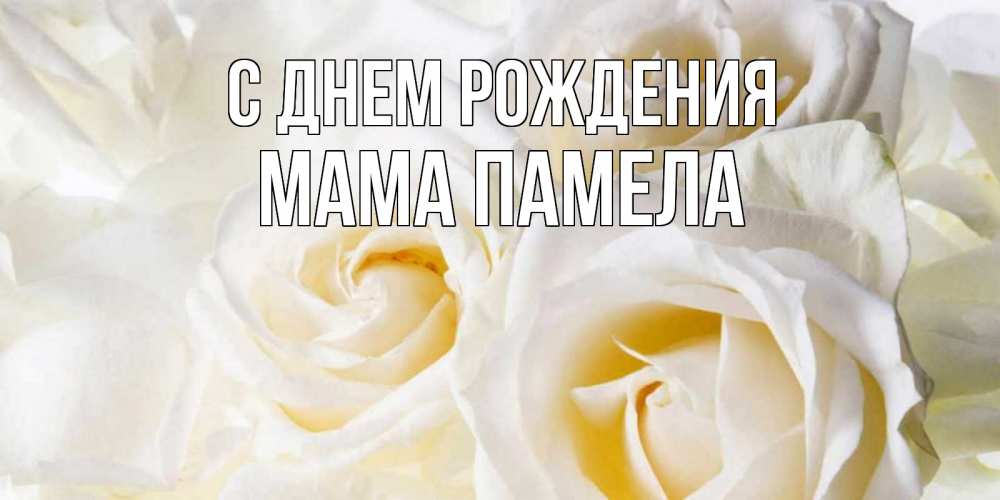 Открытка на каждый день с именем, Мама-Памела С днем рождения открыточки на день рождения любимым Прикольная открытка с пожеланием онлайн скачать бесплатно 