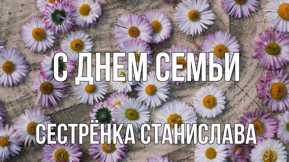 Открытка на каждый день с именем, Сестрёнка-Станислава С днем семьи с днем семьи Прикольная открытка с пожеланием онлайн скачать бесплатно 