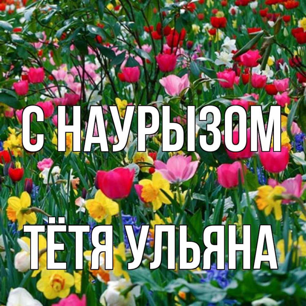 Открытка на каждый день с именем, Тётя-Ульяна С наурызом с наурызом праздником весны поздравления для женщины Прикольная открытка с пожеланием онлайн скачать бесплатно 