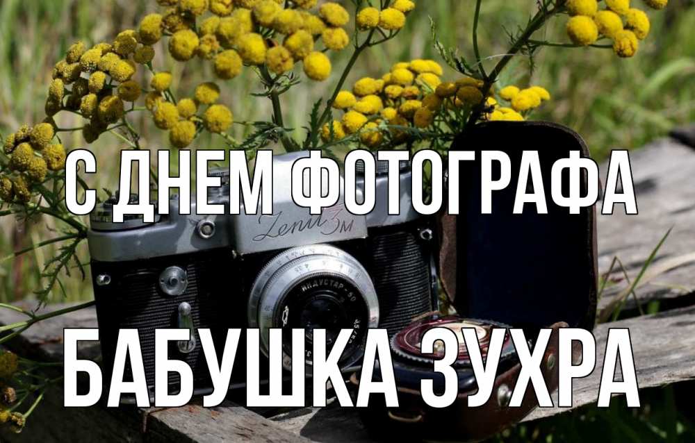 Открытка на каждый день с именем, Бабушка-Зухра С днем фотографа с днем фотографа Прикольная открытка с пожеланием онлайн скачать бесплатно 