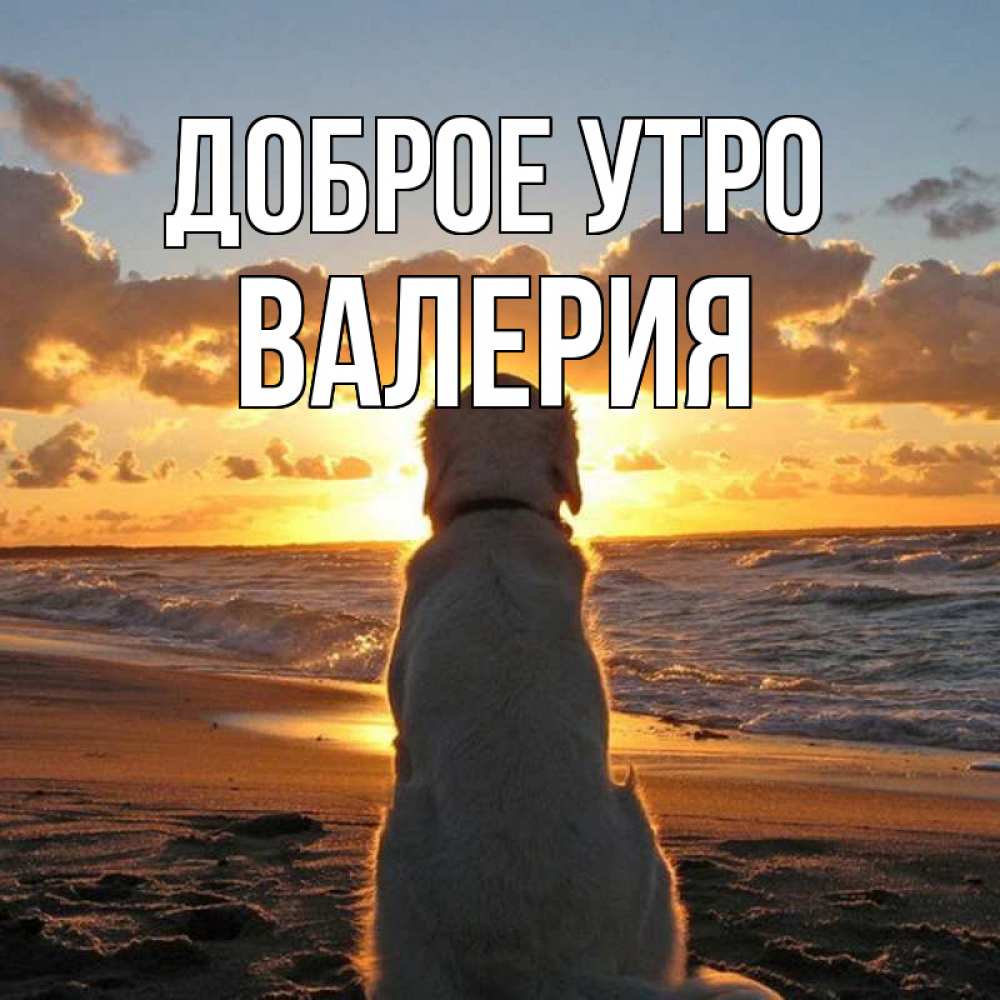 Открытка на каждый день с именем, Валерия Доброе утро восход солнца Прикольная открытка с пожеланием онлайн скачать бесплатно 