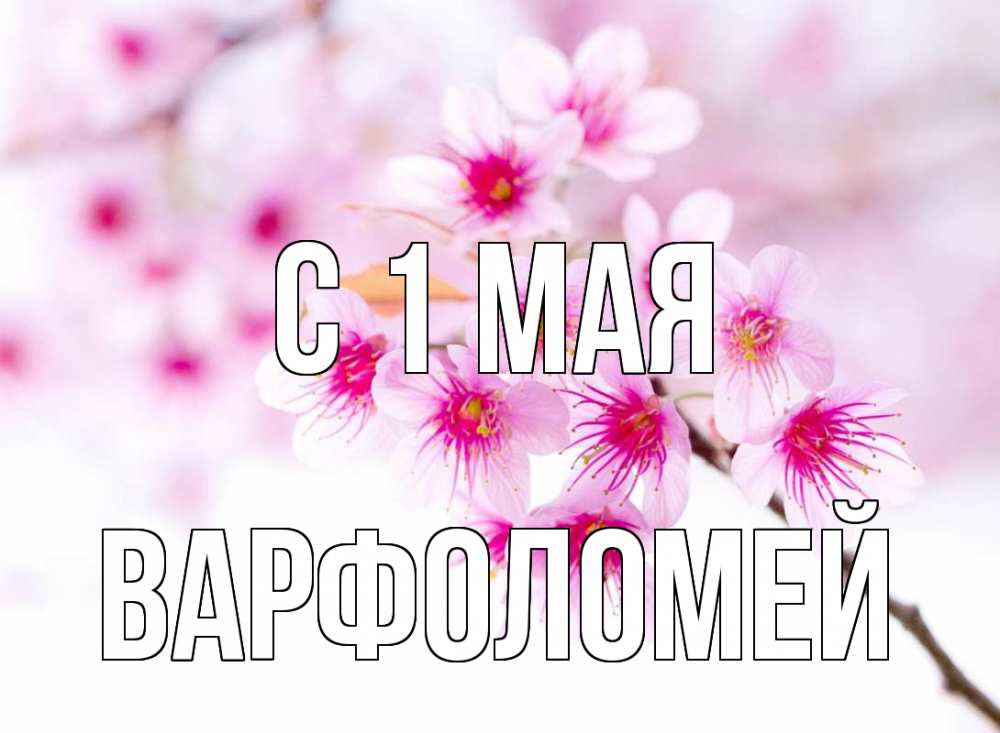 Открытка на каждый день с именем, Варфоломей С 1 мая С 1 мая 2 Прикольная открытка с пожеланием онлайн скачать бесплатно 