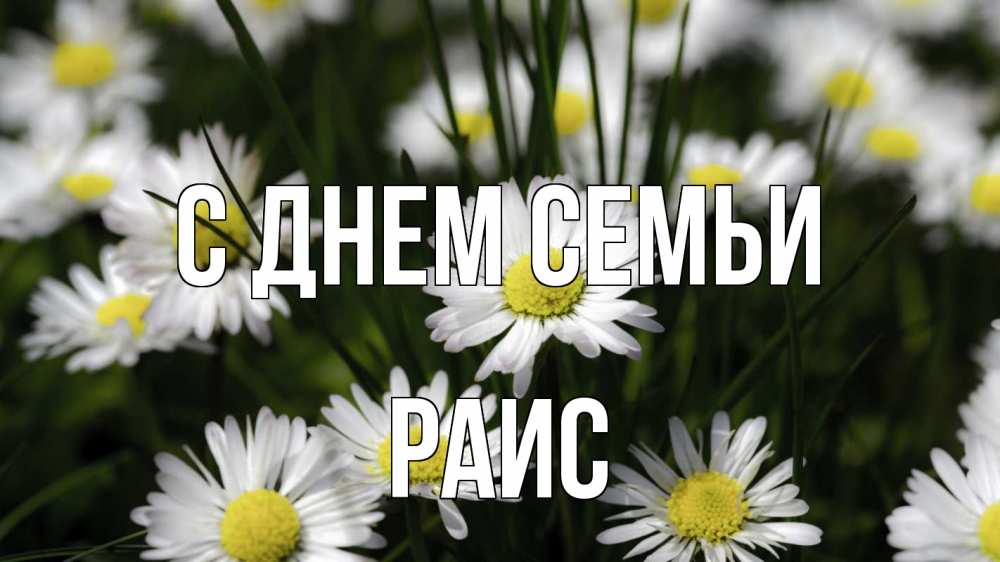 Открытка на каждый день с именем, Раис С днем семьи с днем семьи  2 Прикольная открытка с пожеланием онлайн скачать бесплатно 
