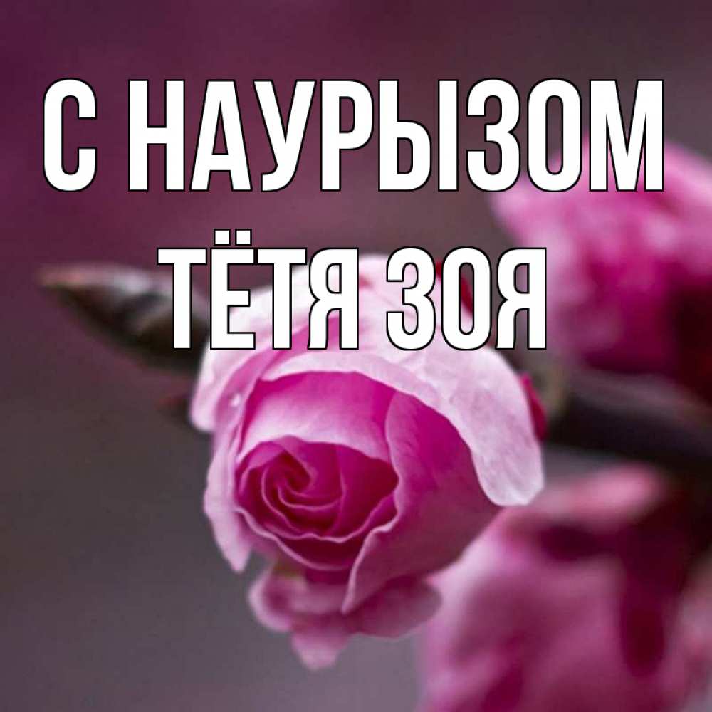Открытка на каждый день с именем, Тётя-Зоя С наурызом весна Прикольная открытка с пожеланием онлайн скачать бесплатно 