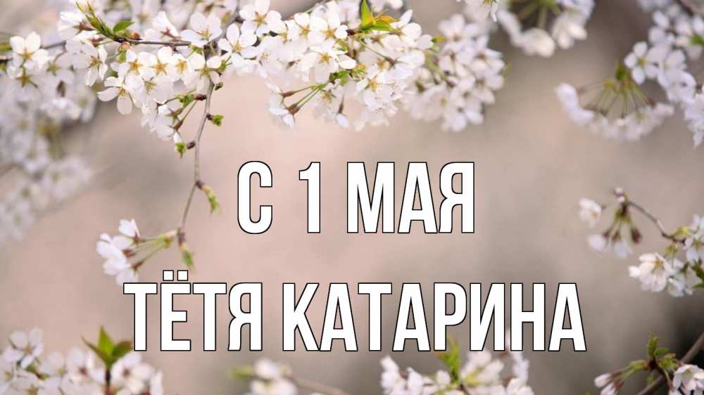 Открытка на каждый день с именем, Тётя-Катарина С 1 мая С 1 мая Прикольная открытка с пожеланием онлайн скачать бесплатно 