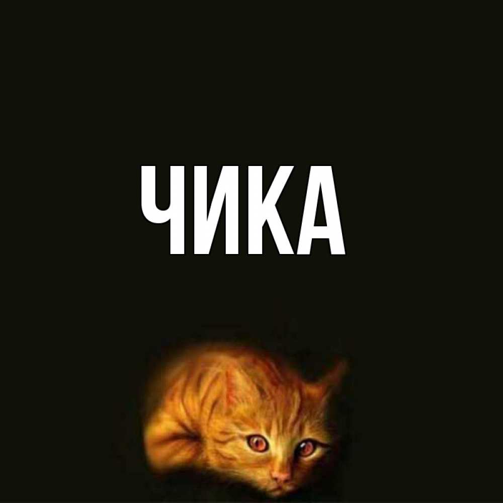 Открытка на каждый день с именем, Чика Главная рыжий Прикольная открытка с пожеланием онлайн скачать бесплатно 