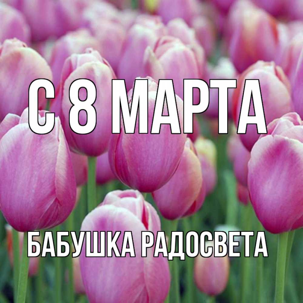 Открытка на каждый день с именем, Бабушка-Радосвета С 8 МАРТА на международный женский день 3 Прикольная открытка с пожеланием онлайн скачать бесплатно 