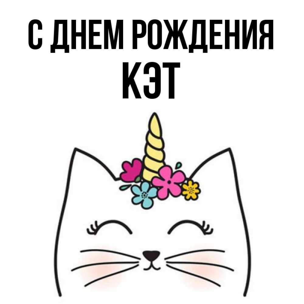 Кэт с днем рождения картинки прикольные