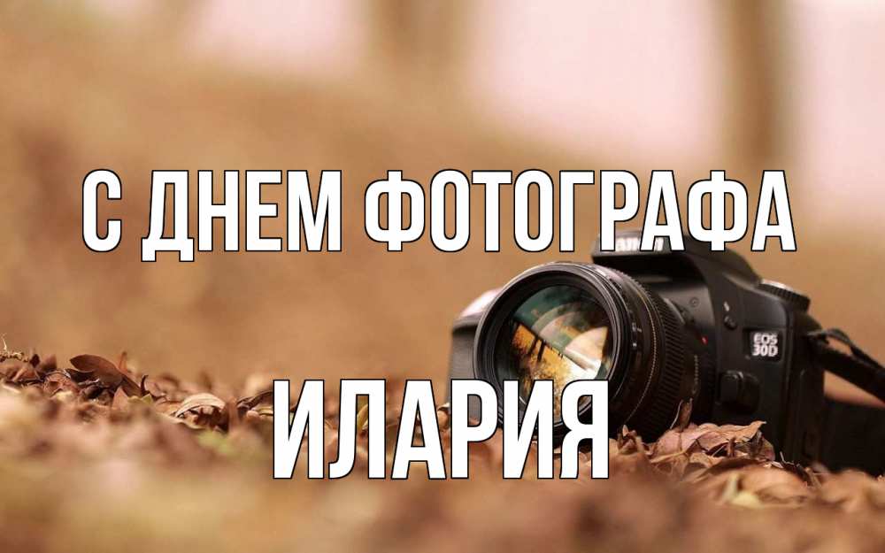 Открытка на каждый день с именем, Илария С днем фотографа с днем фотографа Прикольная открытка с пожеланием онлайн скачать бесплатно 