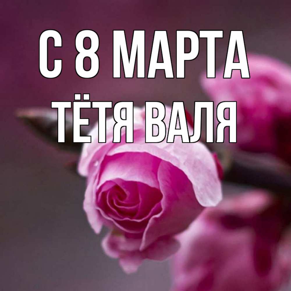 Открытка на каждый день с именем, Тётя-Валя С 8 марта весна Прикольная открытка с пожеланием онлайн скачать бесплатно 