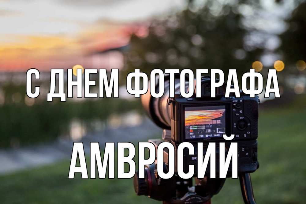 Открытка на каждый день с именем, Амвросий С днем фотографа с днем фотографа Прикольная открытка с пожеланием онлайн скачать бесплатно 