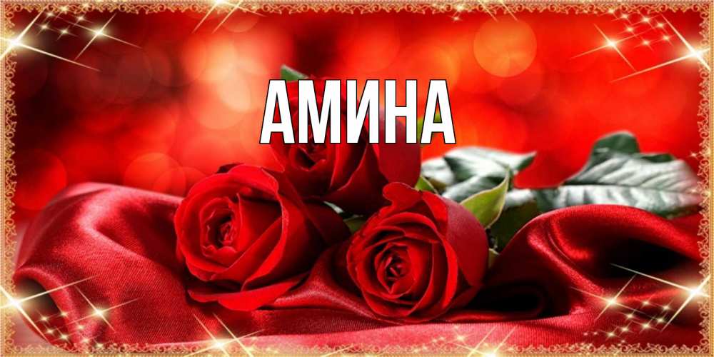 Открытка на каждый день с именем, Амина Главная открытка красного цвета с розами на наурыз Прикольная открытка с пожеланием онлайн скачать бесплатно 