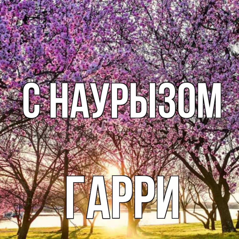 Открытка на каждый день с именем, Гарри С наурызом праздник весны наурыз Прикольная открытка с пожеланием онлайн скачать бесплатно 