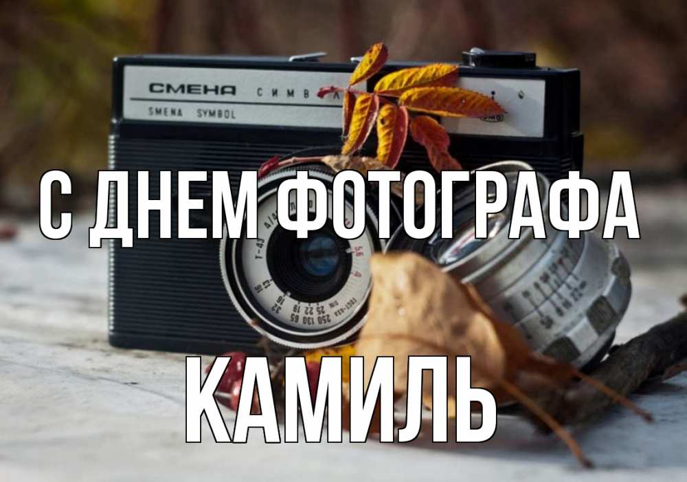 Открытка на каждый день с именем, Камиль С днем фотографа с днем фотографа Прикольная открытка с пожеланием онлайн скачать бесплатно 