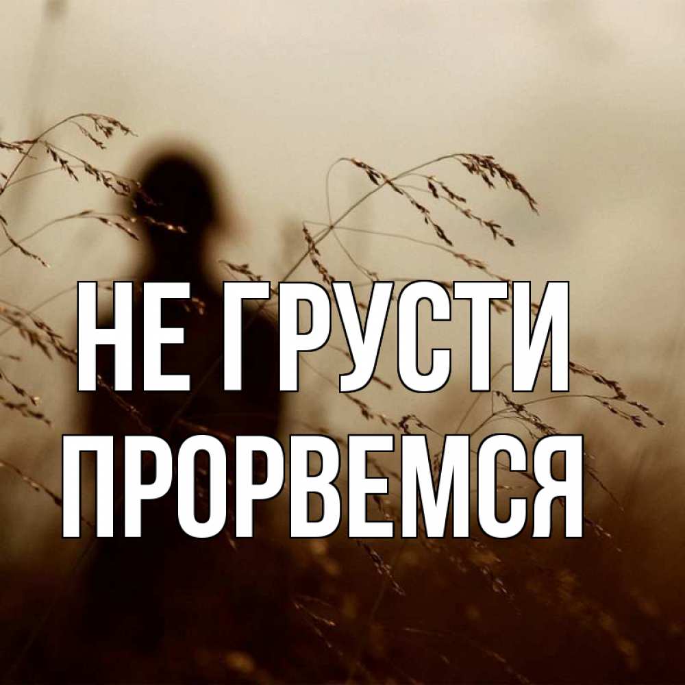 Открытка на каждый день с именем, Прорвемся Не грусти грусть Прикольная открытка с пожеланием онлайн скачать бесплатно 