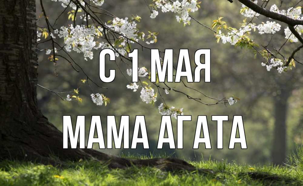 Открытка на каждый день с именем, Мама-Агата С 1 мая С 1 мая Прикольная открытка с пожеланием онлайн скачать бесплатно 
